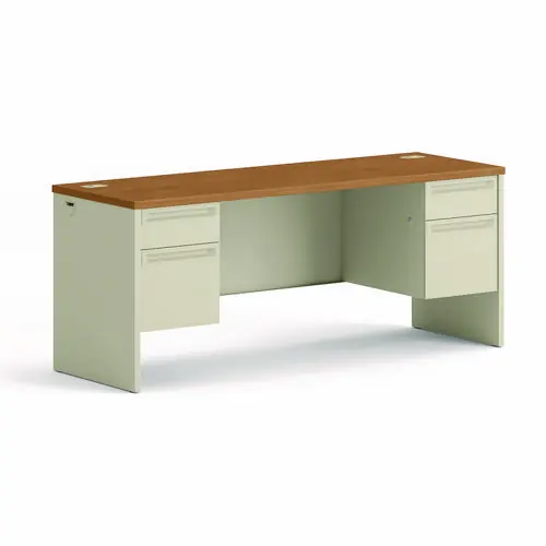 HON® 38000 Series Kneespace Credenza, Harvest/Putty, 72"W x 24"D x 29.5"H