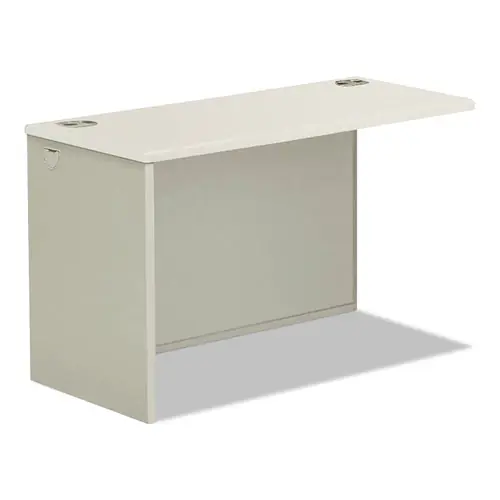 HON® 38000 Series Return Shell, Left, Silver Mesh/Light Gray, 60"W x 24"D x 29.5"H