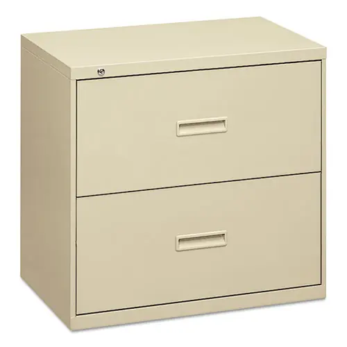 HON® 400 Series Lateral File, 2-Drawer, Putty, 30"W x 18"D x 28"H