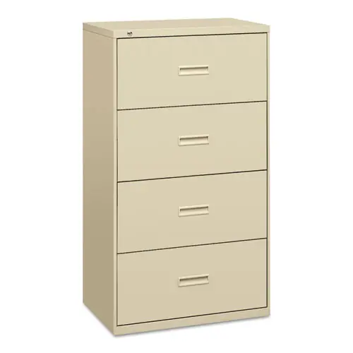 HON® 400 Series Lateral File, 4 Legal/Letter-Size File Drawers, Putty