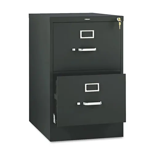 HON® 510 Series Vertical File, 2 Legal-Size File Drawers, Black