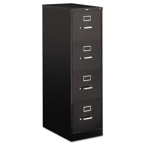 HON® 510 Series Vertical File, 4 Letter-Size Drawers, Black