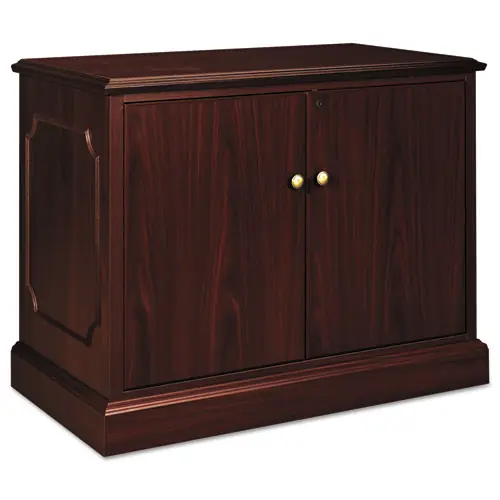 HON® 94000 Series Storage Cabinet, Mahogany, 37.5"W x 20.5"D x 29.5"H
