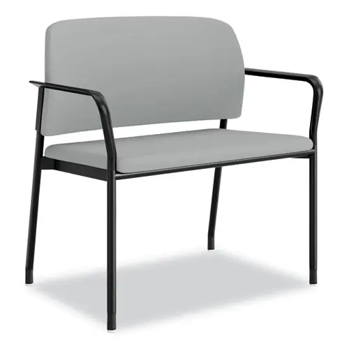HON® Accommodate Series Bariatric Chair with Arms, Flint Seat and Back, Charblack Legs