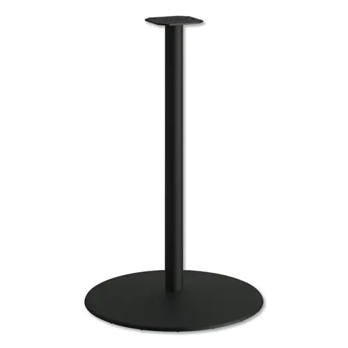 HON® Between Round Disc Base for 42" Table Tops, 40.79" High, Black Mica