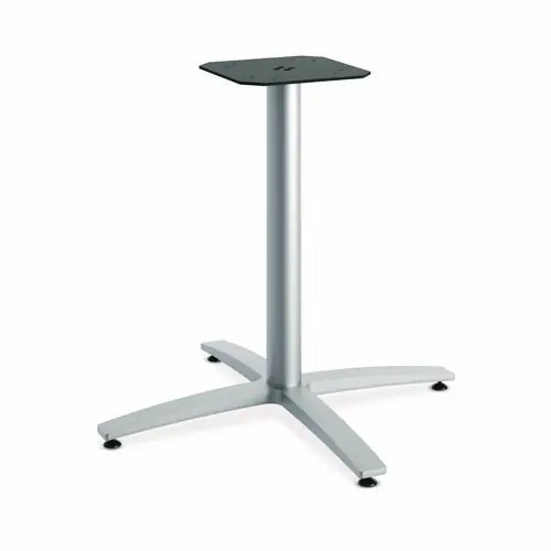 HON® Between Seated-Height X-Base for 42" Table Tops, Silver