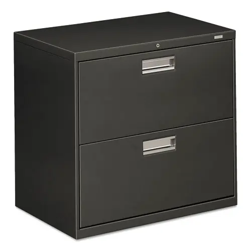 HON® Brigade 600 Series Lateral File, 2-Drawer, Charcoal, 30"W x 18"D x 28"H