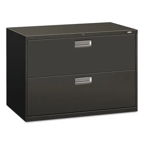 HON® Brigade 600 Series Lateral File, 2 Legal/Letter-Size File Drawers, Charcoal