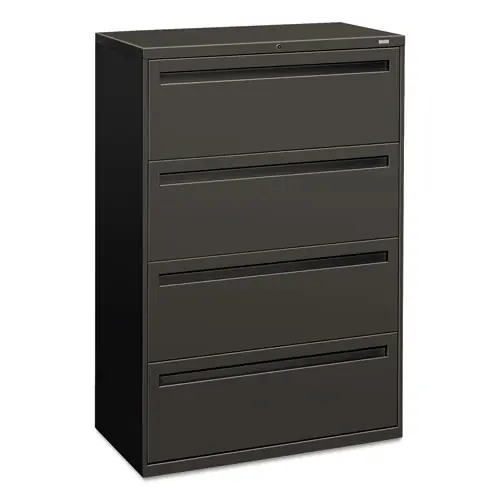HON® Brigade 700 Series Lateral File, 4 Legal/Letter-Size File Drawers, Charcoal