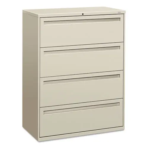 HON® Brigade 700 Series Lateral File, 4-Drawer, Legal/Letter-Size, Light Gray