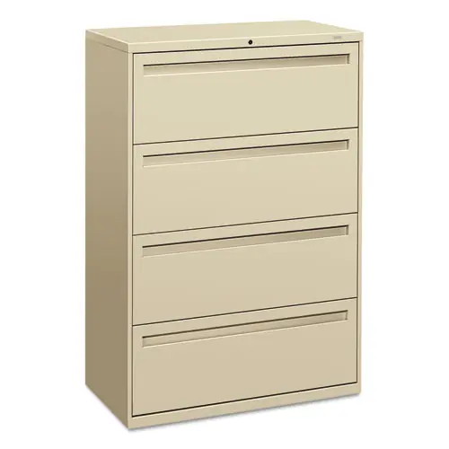 HON® Brigade 700 Series Lateral File, 4 Legal/Letter-Size File Drawers, Putty