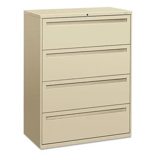 HON® Brigade 700 Series Lateral File, 4-Drawer, Legal/Letter Size, Putty
