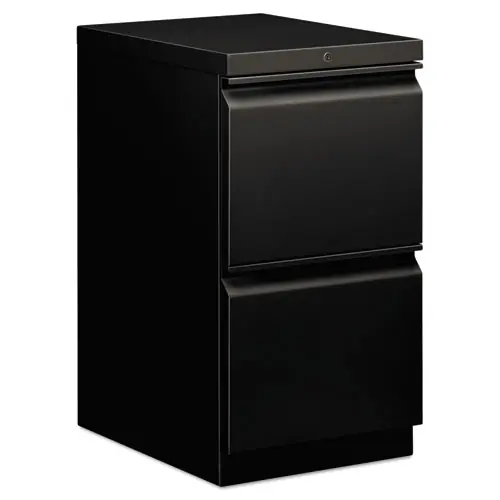HON® Brigade Mobile Pedestal, 2 Letter-Size File Drawers, Black