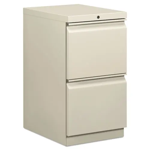 HON® Brigade Mobile Pedestal, 2 Letter-Size File Drawers, Light Gray