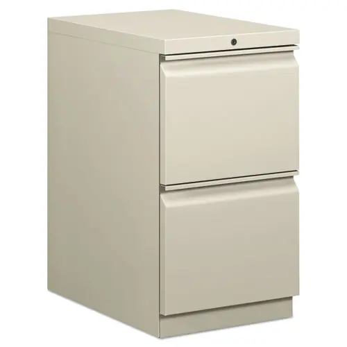 HON® Brigade Mobile Pedestal, 2 Letter-Size File Drawers, Light Gray