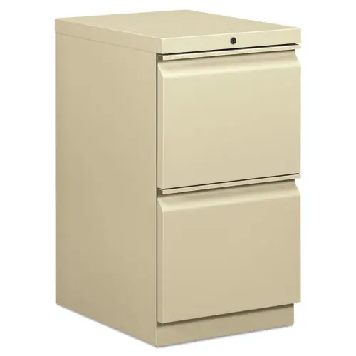 HON® Brigade Mobile Pedestal, 2 Letter-Size File Drawers, Putty