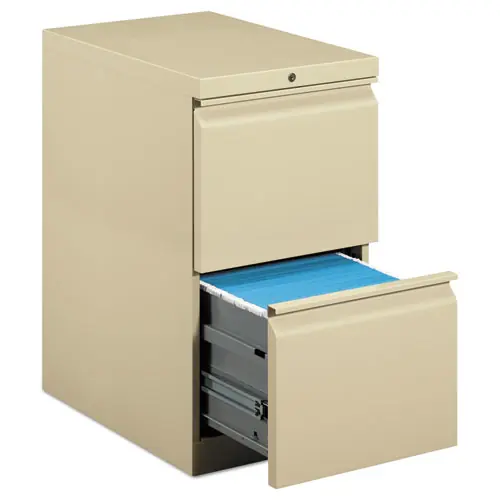 HON® Brigade Mobile Pedestal, 2 Letter-Size File Drawers, Putty