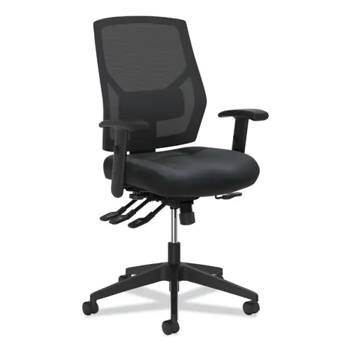 HON® Crio High-Back Task Chair with Asynchronous Control, Supports Up to 250 lb, 18" to 22" Seat Height, Black