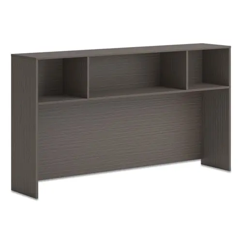 HON® Mod Desk Hutch, Slate Teak, 3 Compartments