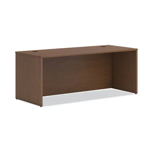 HON® Mod Desk Shell - Sepia Walnut, 72"W x 30"D x 29"H