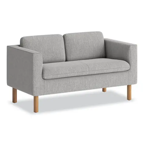 HON® Parkwyn Series Loveseat, Light Gray, 53.5"W x 26.75"D x 29"H