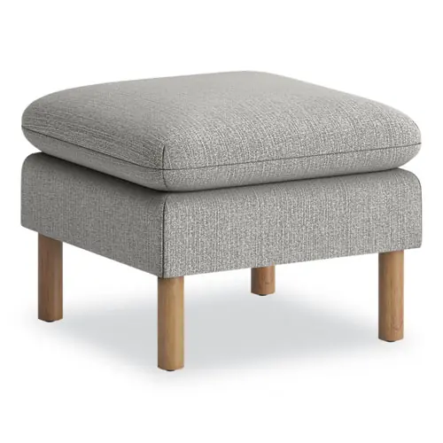 HON® Parkwyn Series Ottoman, 23" x 23" x 17.5", Gray