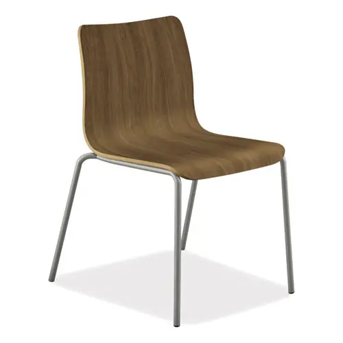 HON® Ruck Laminate Chair, Supports Up to 300 lb, 18" Seat Height, Pinnacle Seat/Back, Silver Base