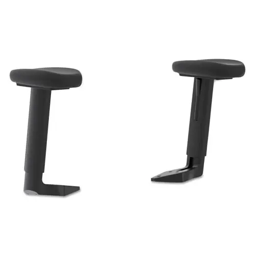 HON® ValuTask Height-Adjustable Arm Kit for HON ValuTask Chairs, Black, 2/Set