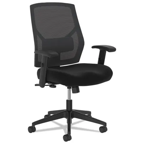 HON® VL581 High-Back Task Chair, Black, Supports Up to 250 lb, 18" - 22" Seat Height