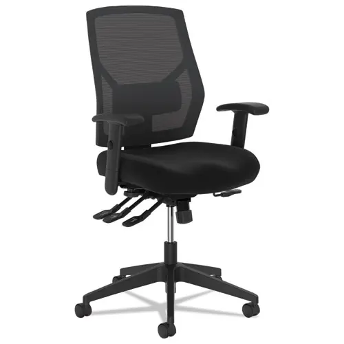 HON® VL582 High-Back Task Chair, Black, 19"–22" Adjustable Seat Height, Supports Up to 250 lb