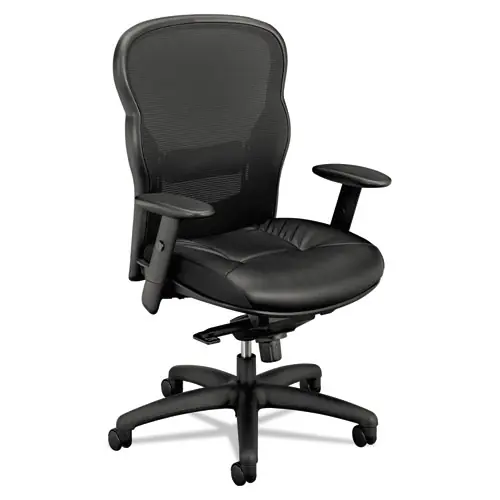 HON® Wave Mesh High-Back Task Chair, Supports Up to 250 lb, 19.25" to 22" Seat Height, Black