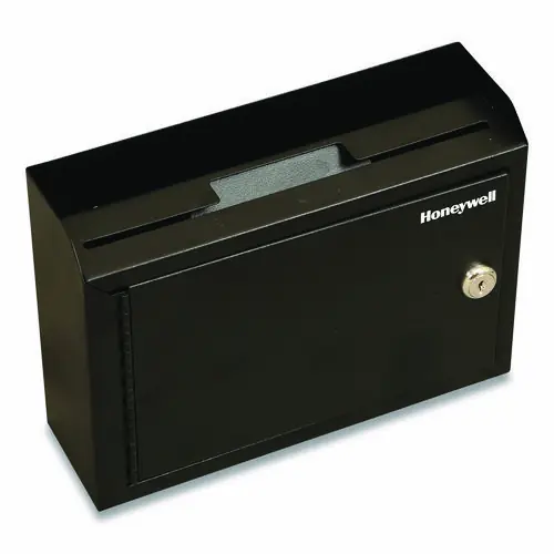 Honeywell Drop Box Safe with Keys, Black, 0.12 cu ft