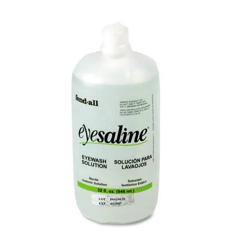 Honeywell Fendall Eyesaline Eyewash Refill Bottles for Single or Double Eyewash Wall Stations