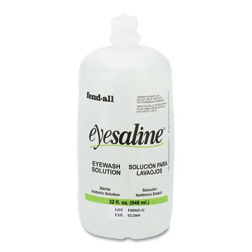 Honeywell Fendall Eyesaline Eyewash Saline Solution Refill, 32 oz Bottle