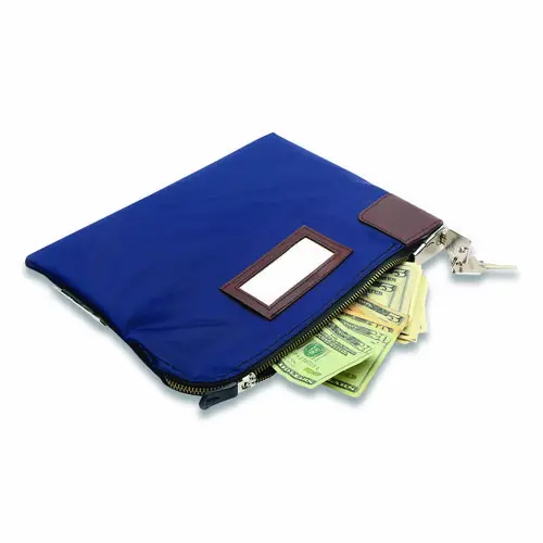 Honeywell Key Lock Deposit Bag with 2 Keys, Navy Blue