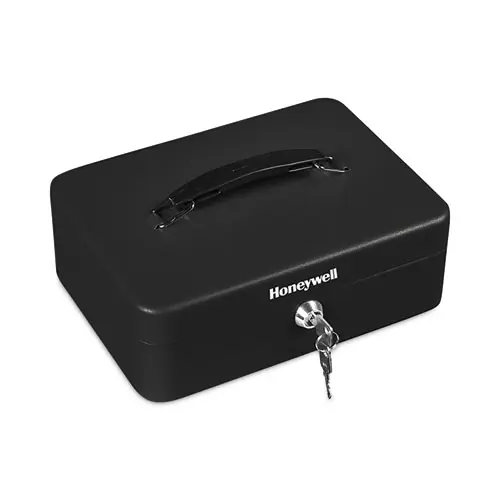Honeywell Standard Cash Box, Steel, Black