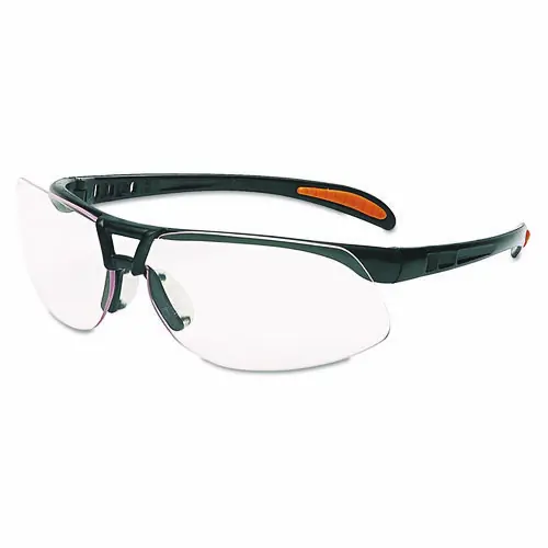 Honeywell Uvex™ Protege Safety Eyewear, Metallic Black Frame, Clear Lens