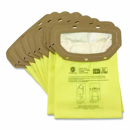 Hoover® Commercial Disposable Open Mouth Vacuum Bags, Allergen CB1, 10/Pack