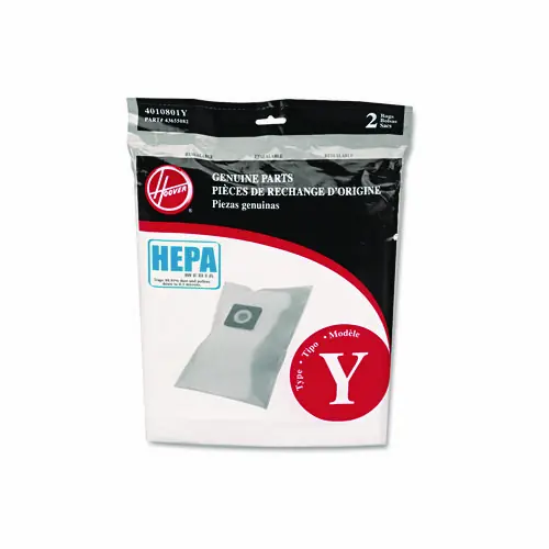 Hoover® Commercial HEPA Y Vacuum Replacement Filter/Filtration Bag, 2/Pack