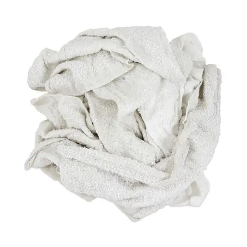 HOSPECO® New White Economy Terry Rags, White, 10 lb/Carton