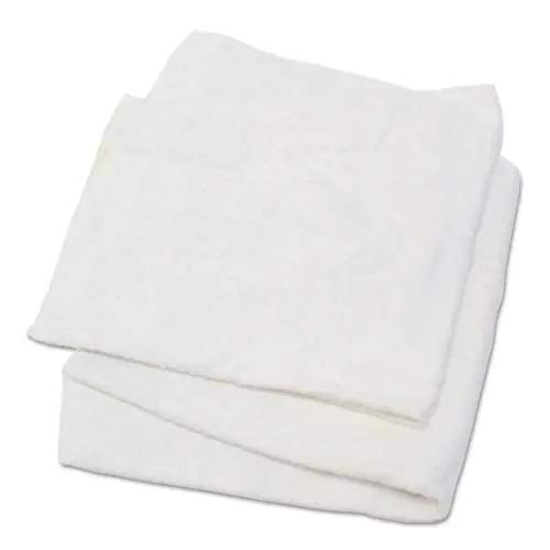 HOSPECO® Woven Terry Rags, White, 15 x 17, 25 lb/Carton