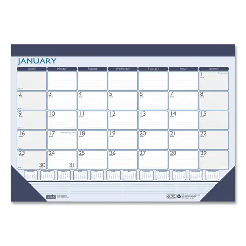 House of Doolittle™ 100% Recycled Contempo Desk Pad Calendar