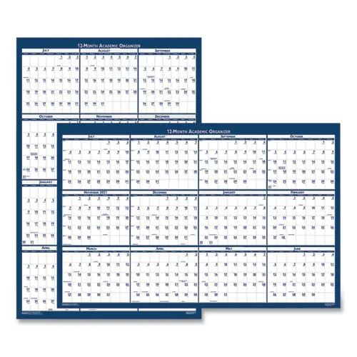 House of Doolittle™ 100% Recycled Poster Style Reversible/Erasable Yearly Wall Calendar