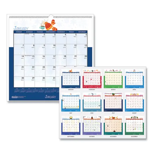 House of Doolittle™ 100% Recycled Seasonal Wall Calendar
