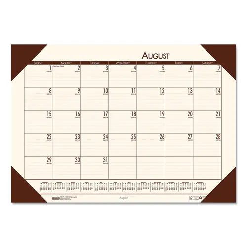 House of Doolittle™ EcoTones® 100% Recycled Academic Desk Pad Calendar