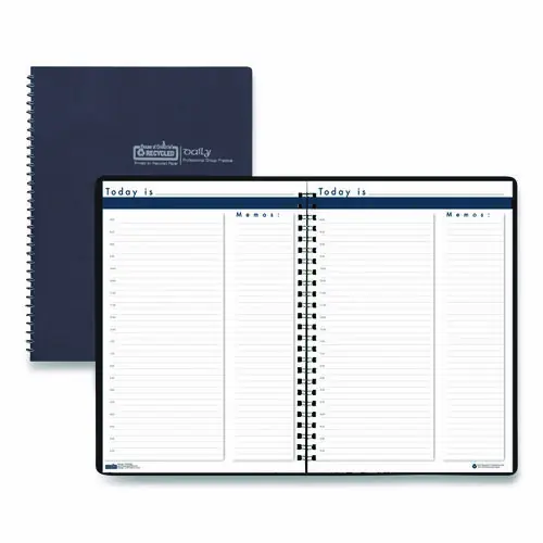House of Doolittle™ Recycled Undated Assignment Book For Intermediate Grades, 40 Weeks, Blue Cover, 100 Sheets, 11 x 8.5"