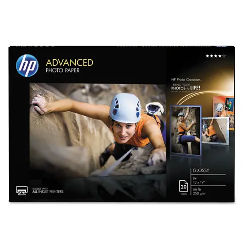 HP Advanced Photo Paper, Glossy, 13 x 19, 20 Sheets