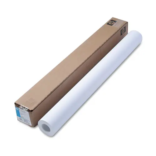 HP DesignJet Inkjet Large Format Paper, Coated White, 36" x 100 ft, 6.6 mil