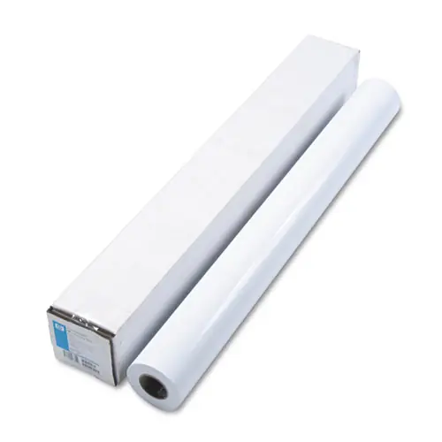 HP DesignJet Large Format Paper for Inkjet Prints, Gloss White, 36" x 100 ft, 7 mil