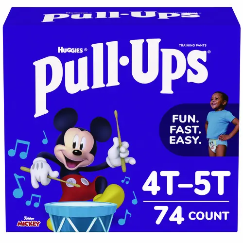 Huggies® Learning Designs Potty Training Pants for Boys, Size 6, 4T-5T, 38-50 lbs, 74/Carton